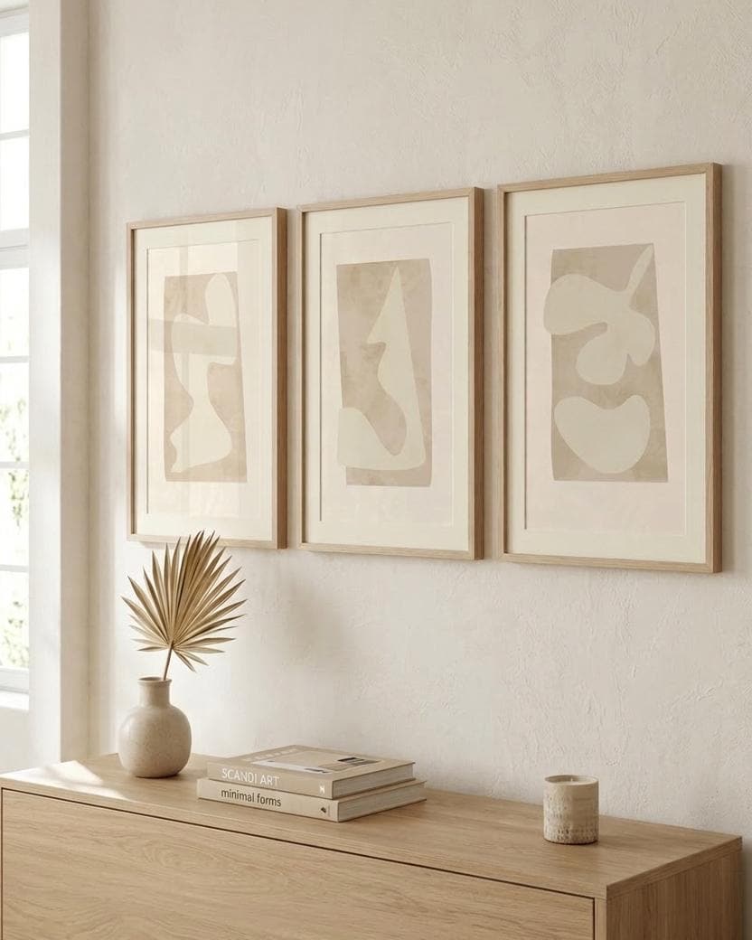 Beige Japandi Gallery Wall Art (Digital Download)