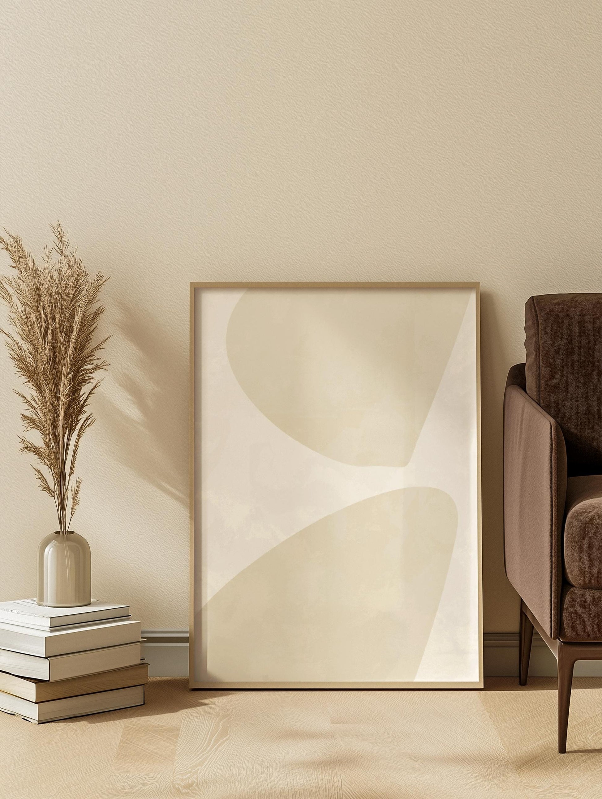 Neutral Abstract Wall Art Set of 2 (Digital Download)