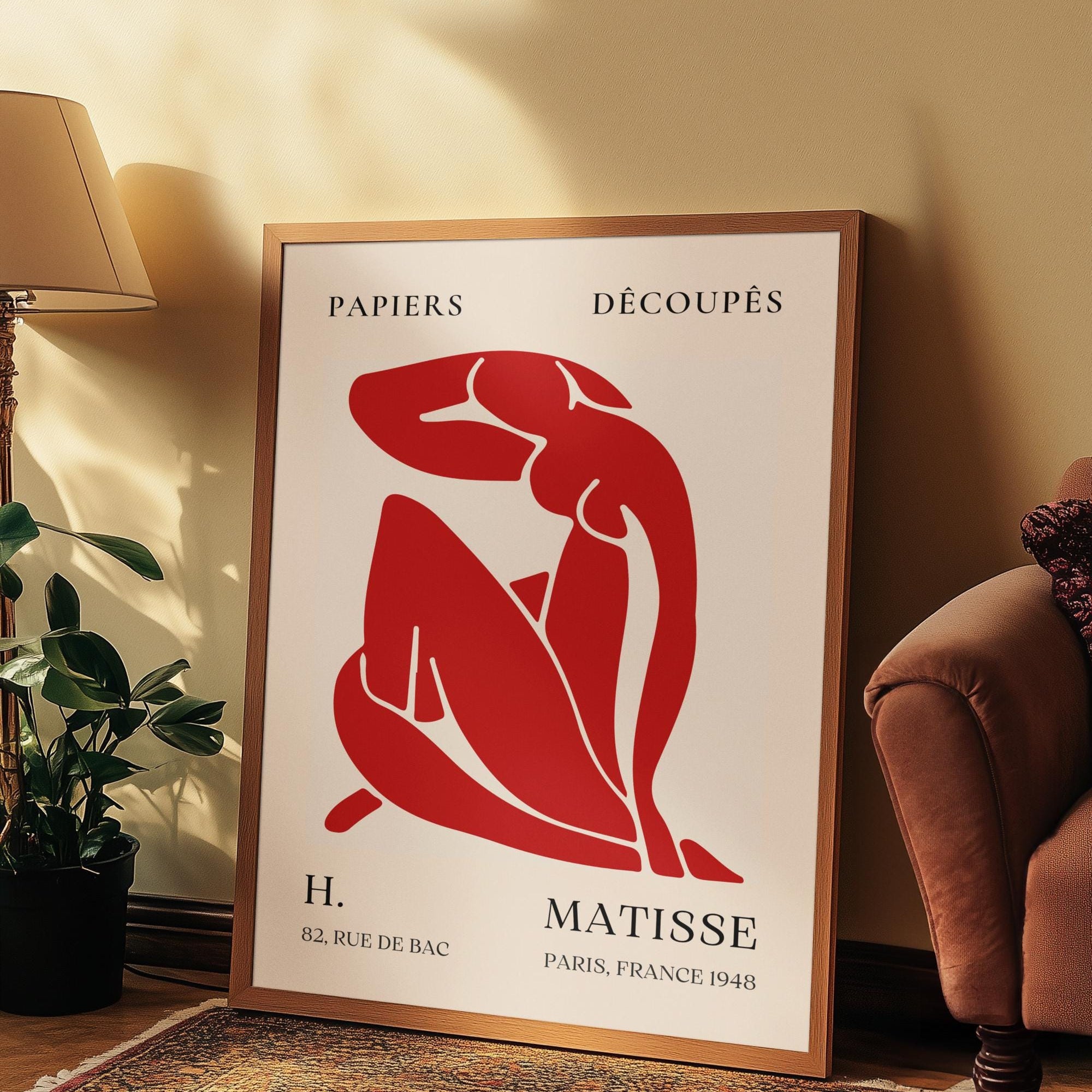 Matisse Inspired Modern Wall Art (Digital Download)
