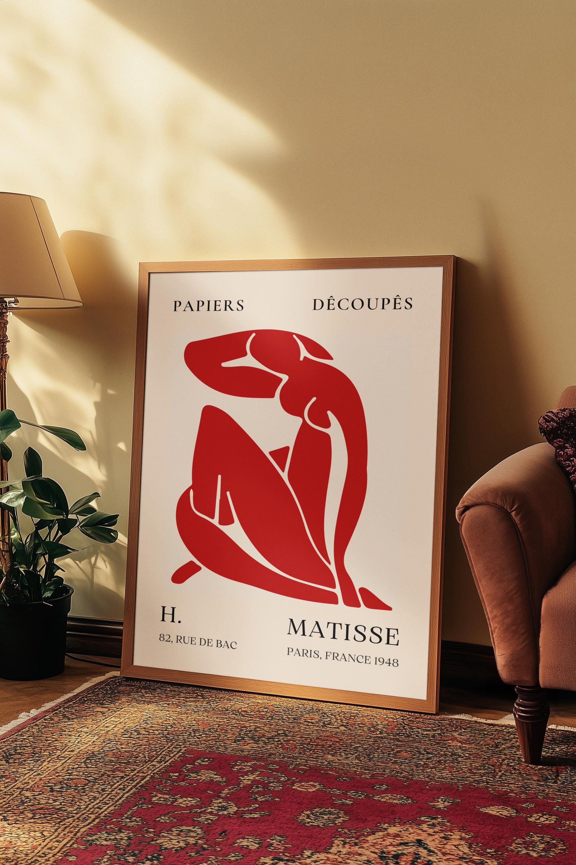 Matisse Inspired Modern Wall Art (Digital Download)