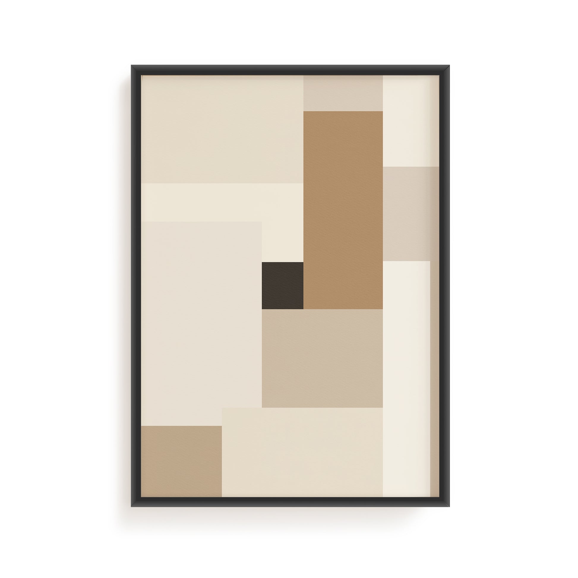 Quiet Structure: Neutral Geometric Art