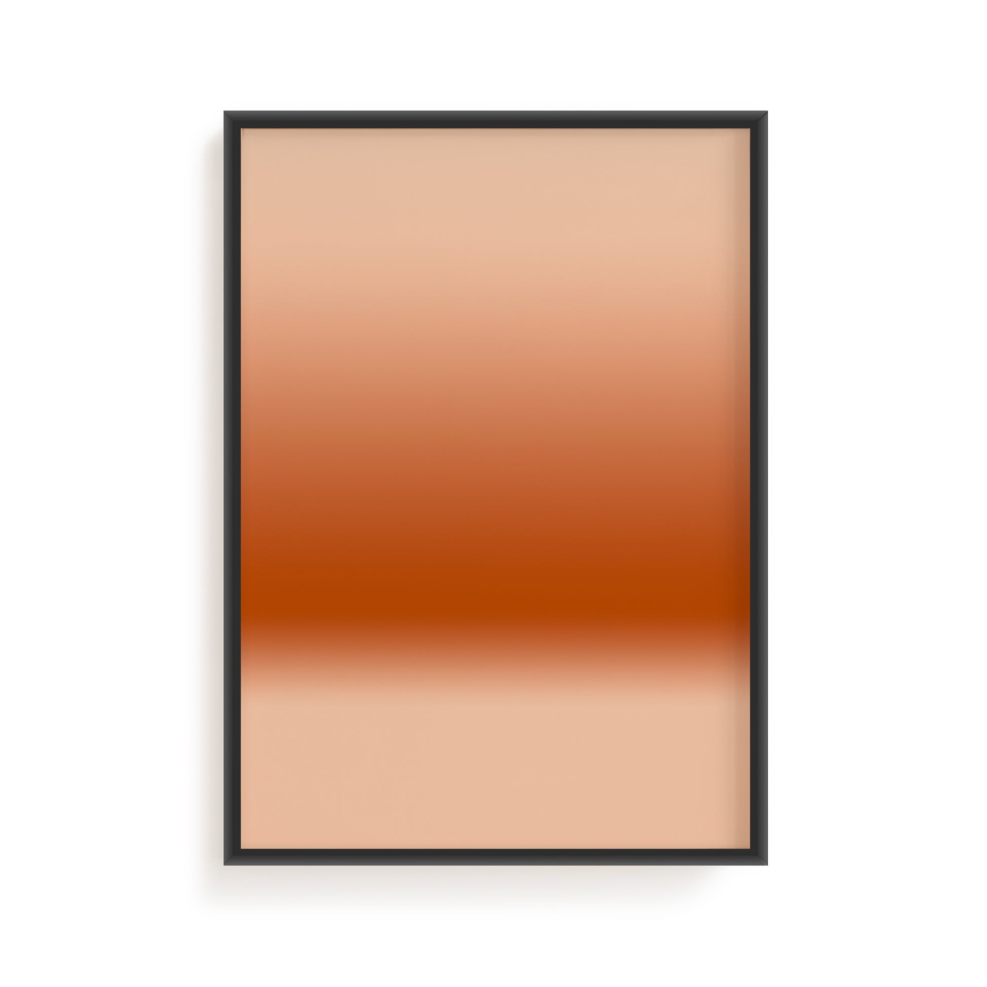 Terracotta Horizon | Brown Abstract Art Print