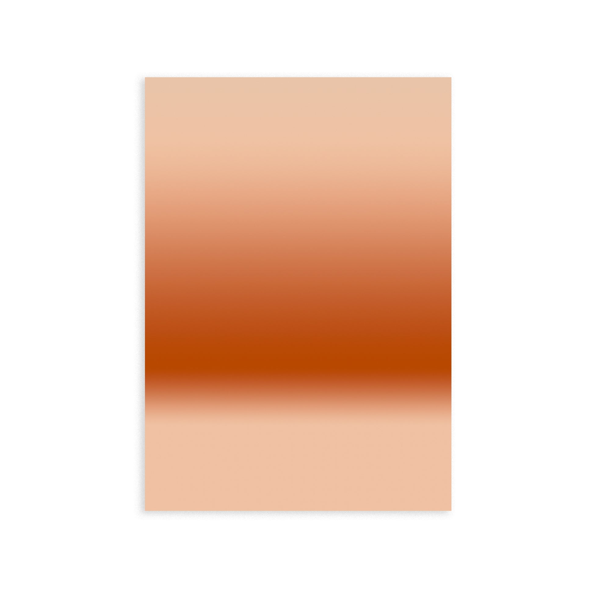 Terracotta Horizon | Brown Abstract Art Print