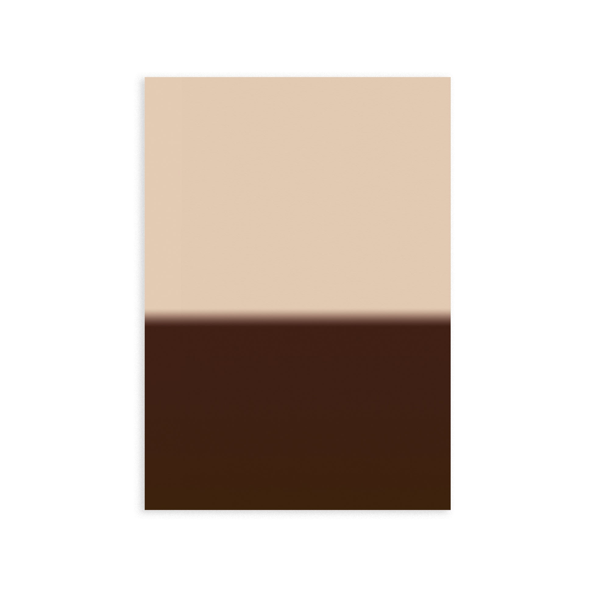 Solar Divide No. 02 | Beige & Brown Abstract Art Print