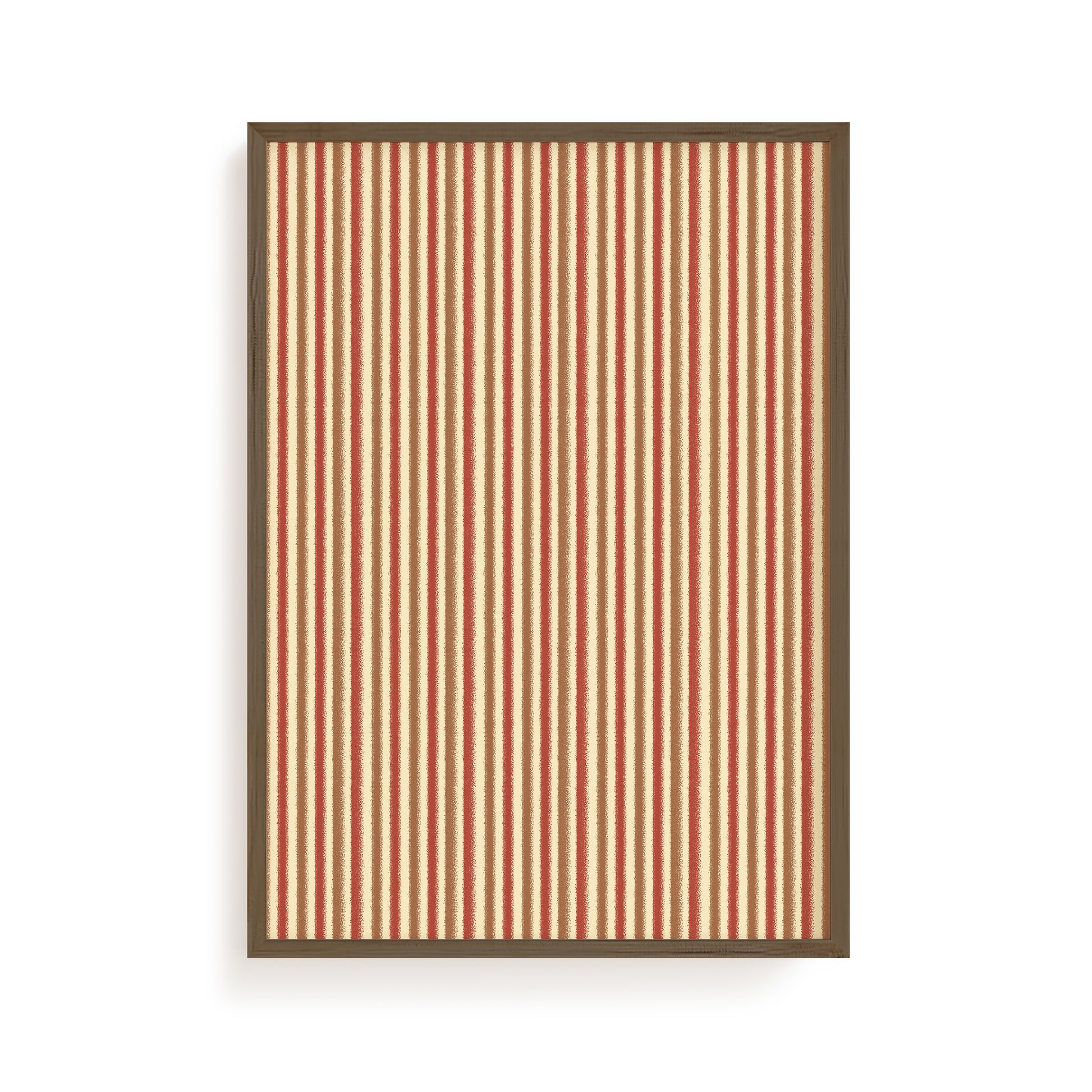 Terracotta Lines Minimalist Art Print
