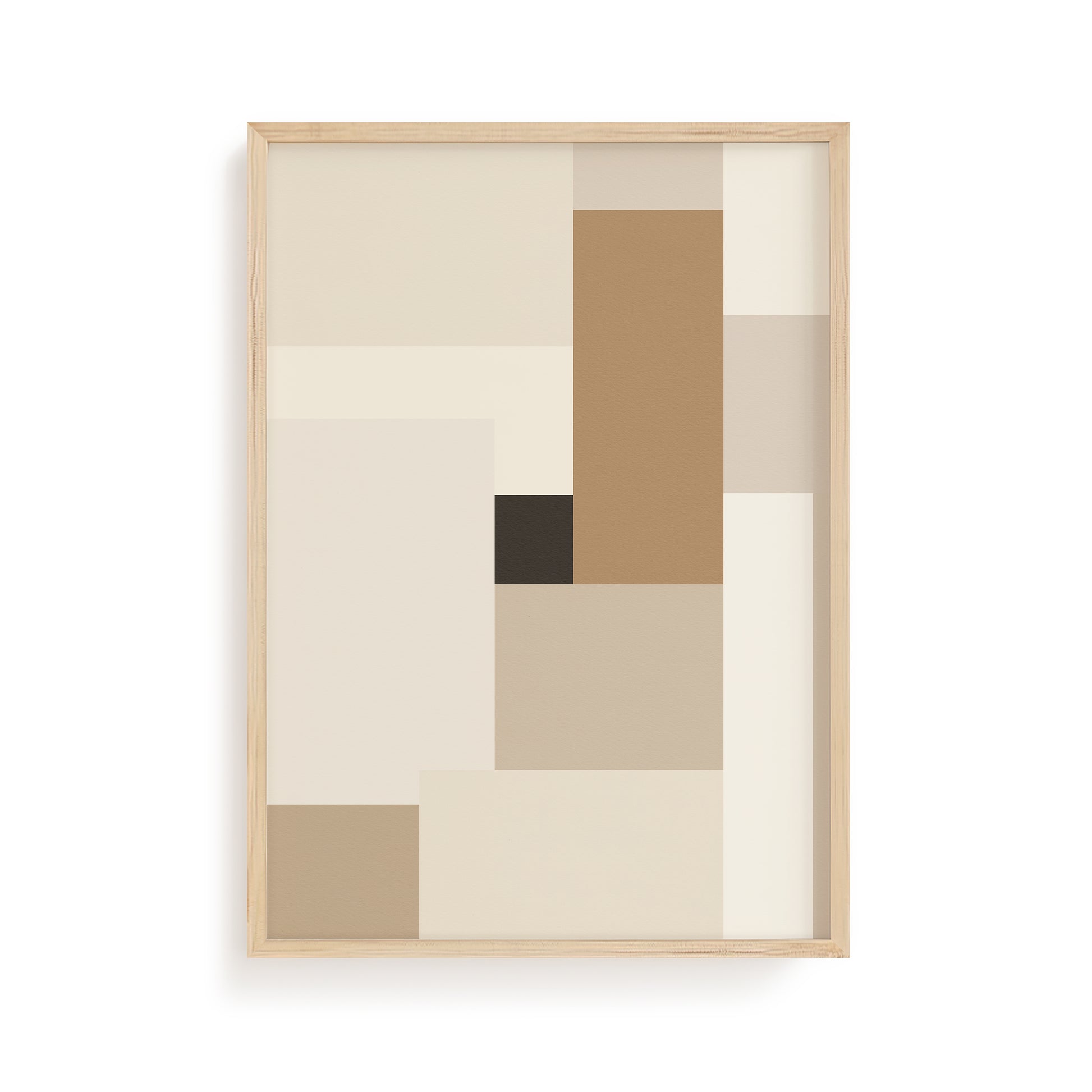 Quiet Structure: Neutral Geometric Art