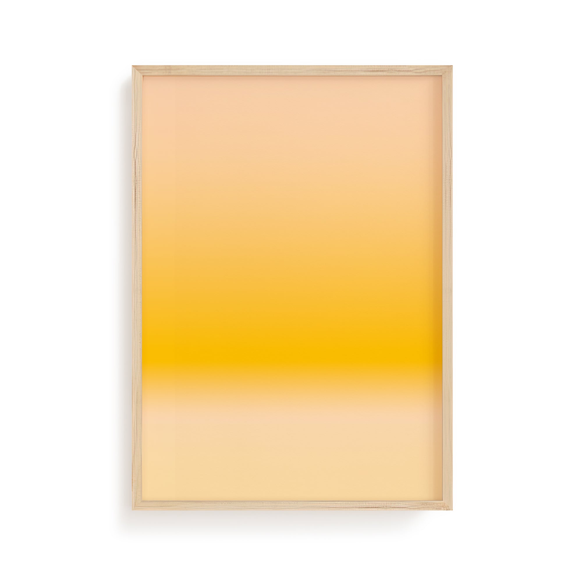 Sunlit Calm No. 01 | Yellow Abstract Art Print