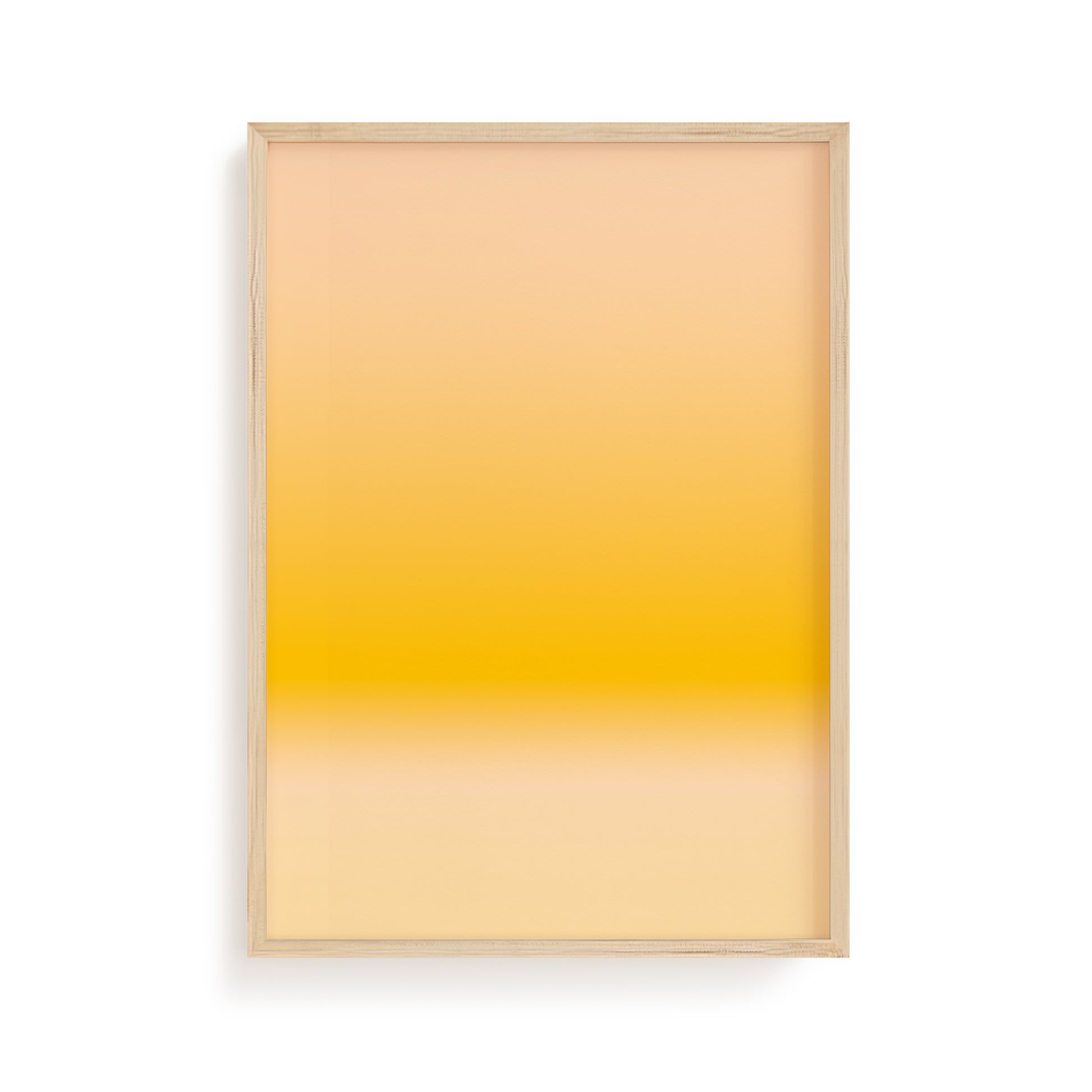 Sunlit Calm No. 01 | Yellow Abstract Art Print