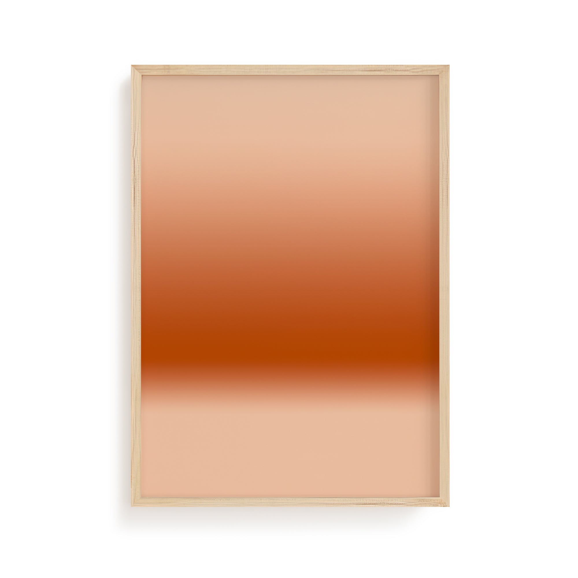 Terracotta Horizon | Brown Abstract Art Print