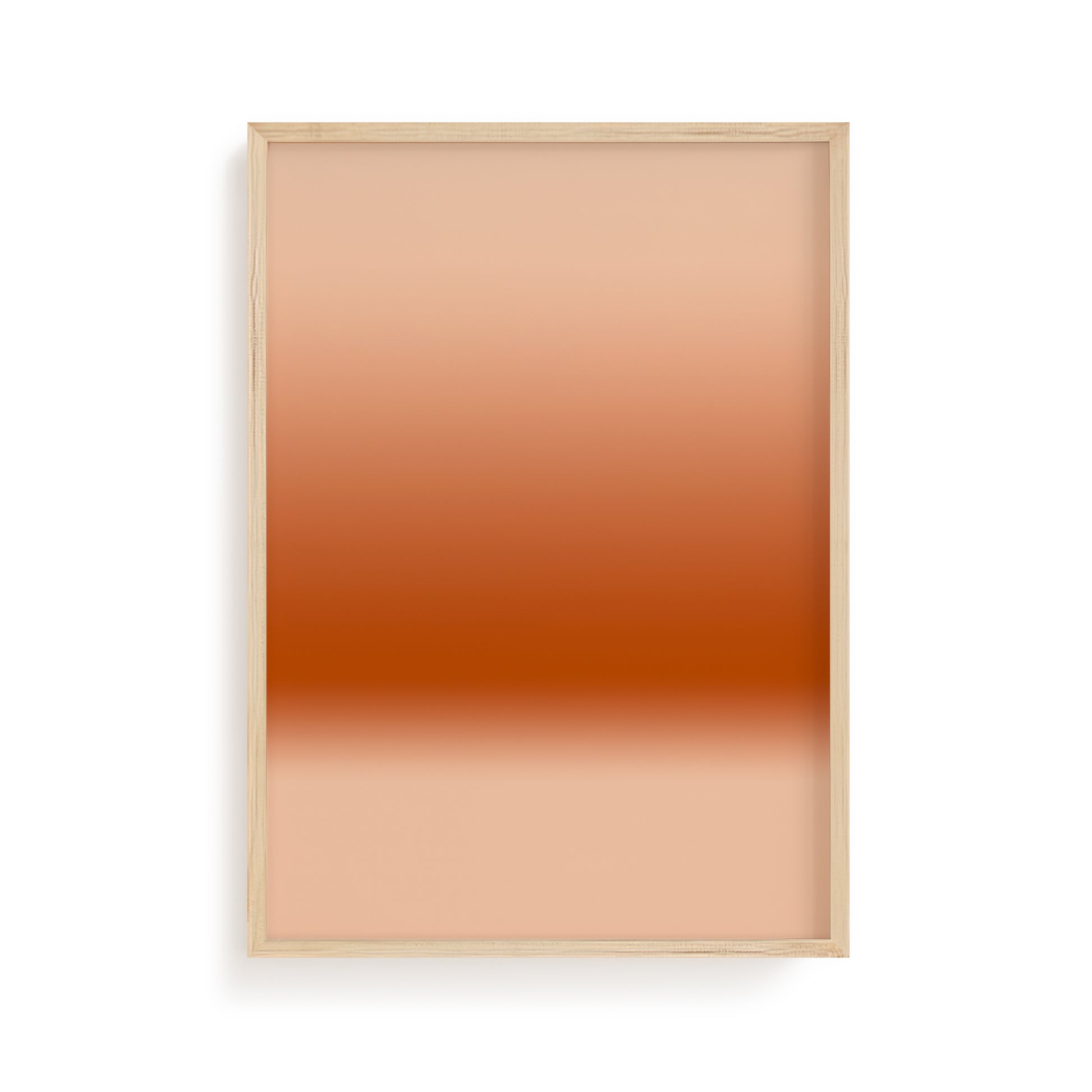 Terracotta Horizon | Brown Abstract Art Print