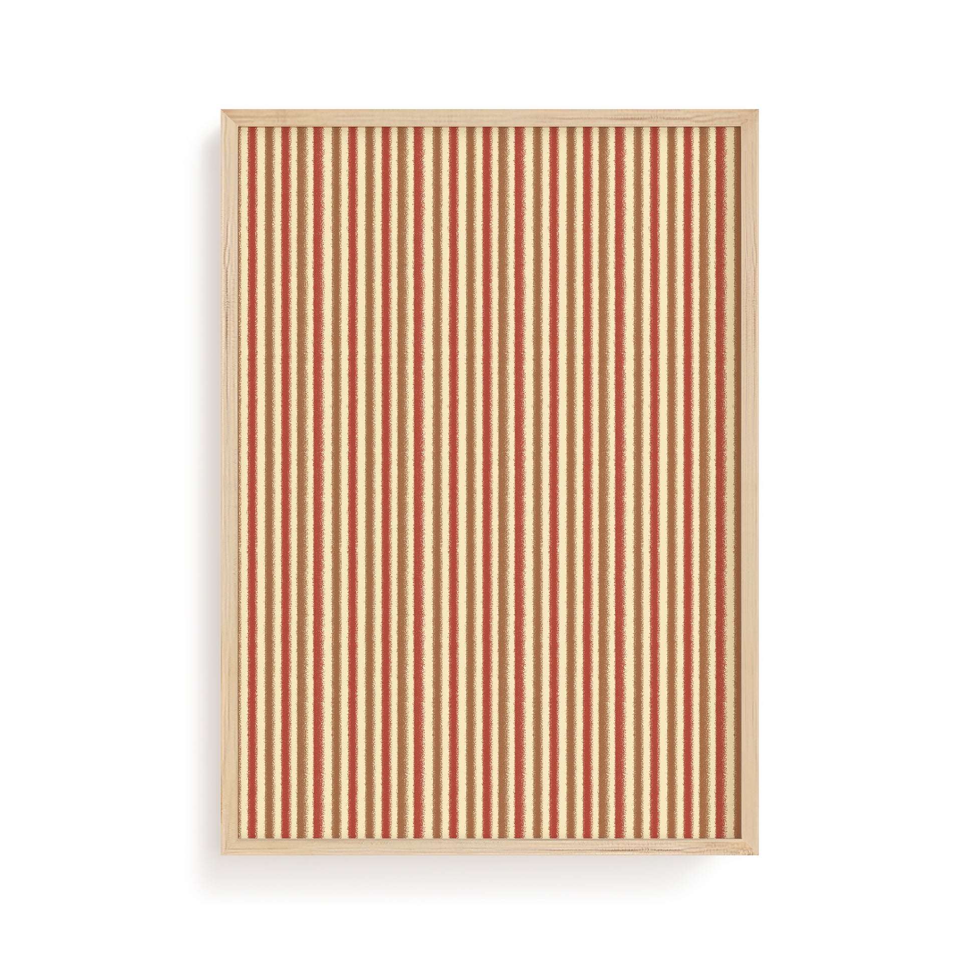 Terracotta Lines Minimalist Art Print