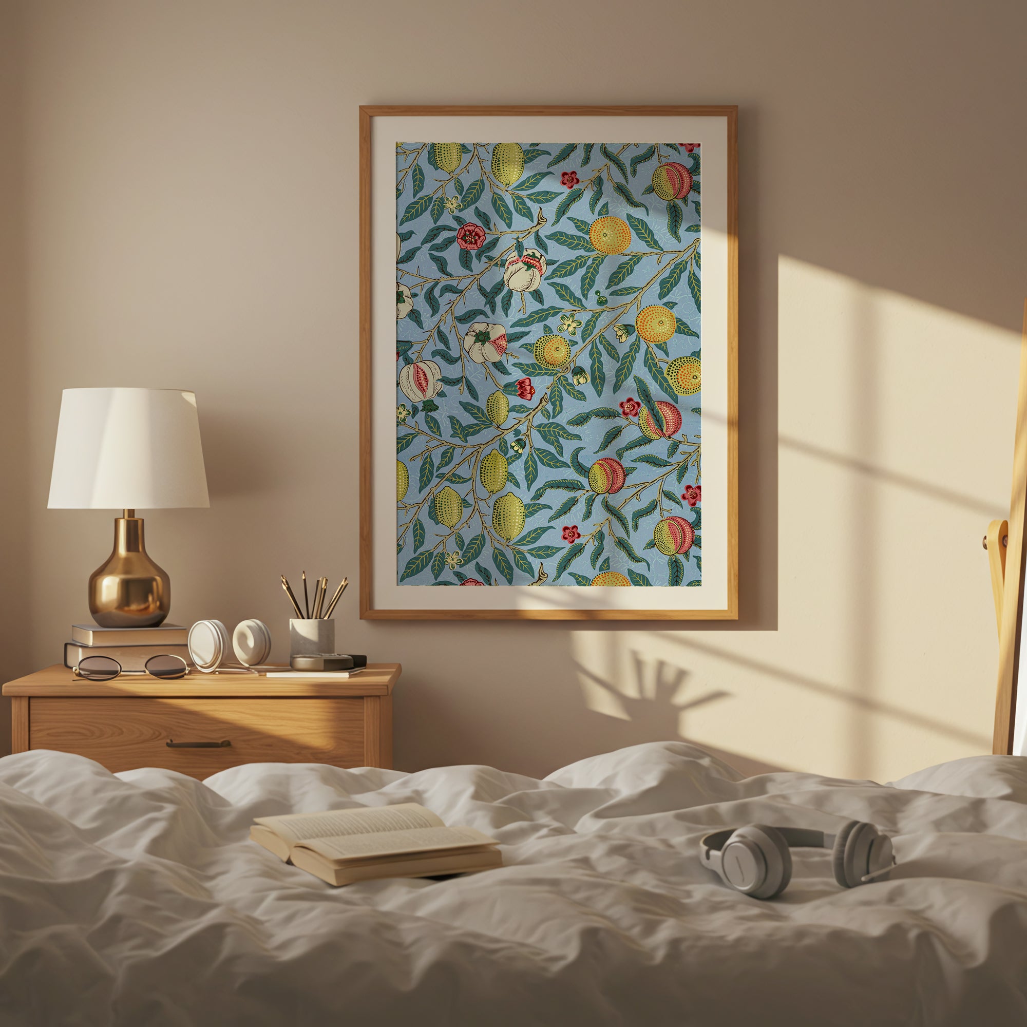 Blue Botanical Fruit Art Print (Digital Download)
