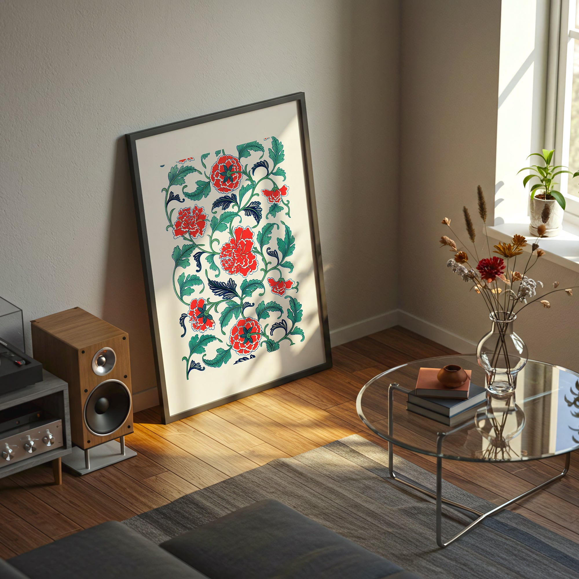 Chinoiserie Floral Wall Art(Digital Download)