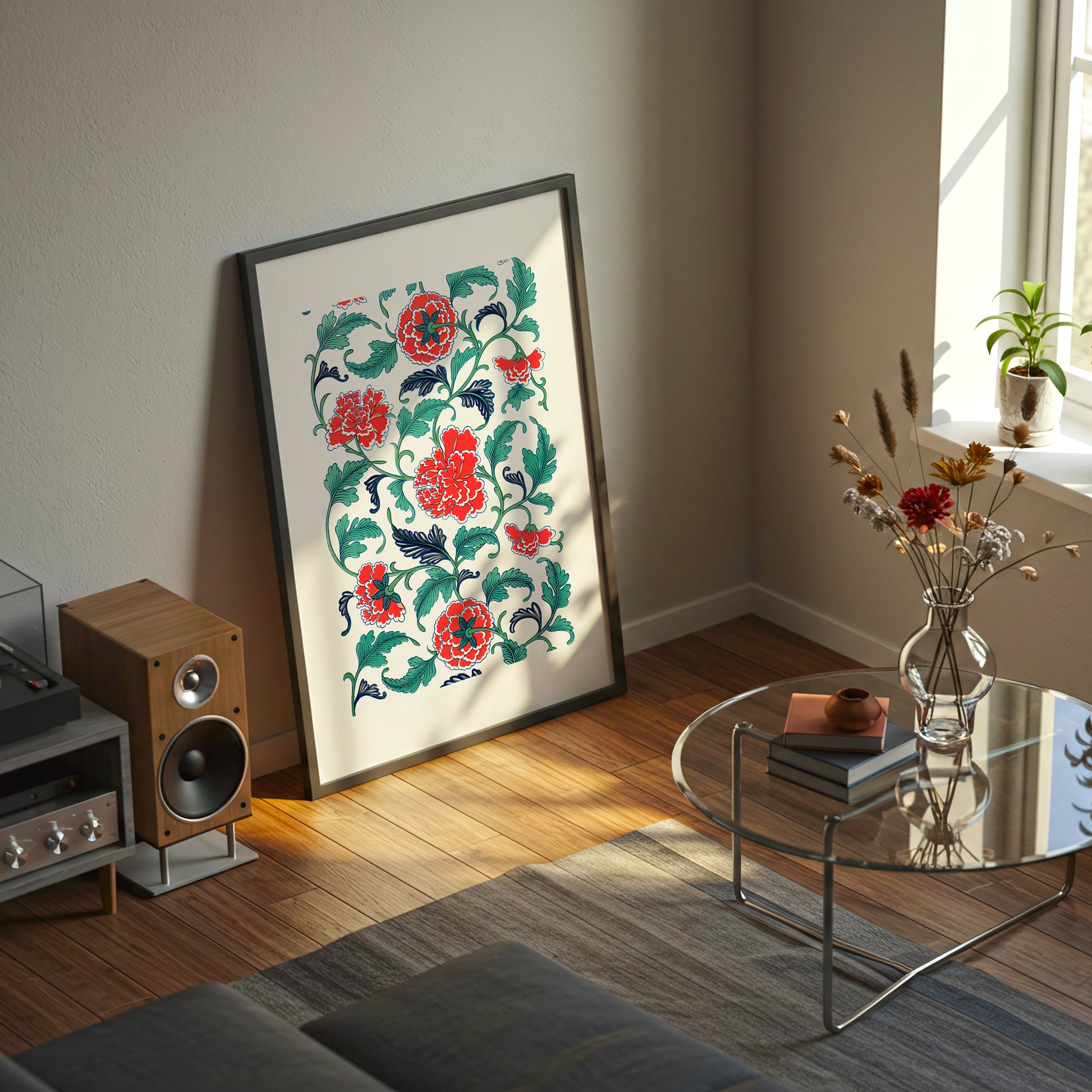Chinoiserie Floral Wall Art(Digital Download)