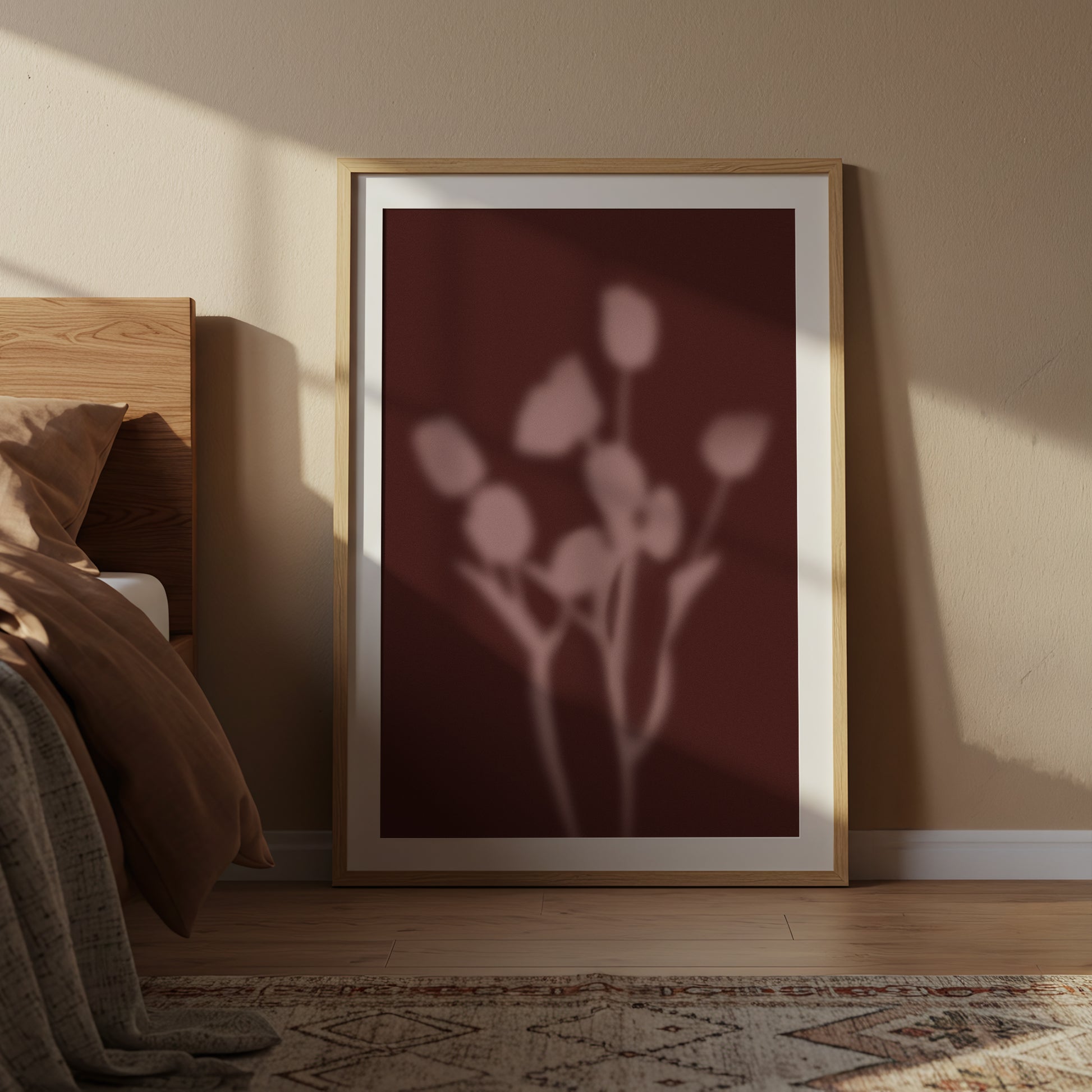 Botanical Silhouette Study - Rosewood