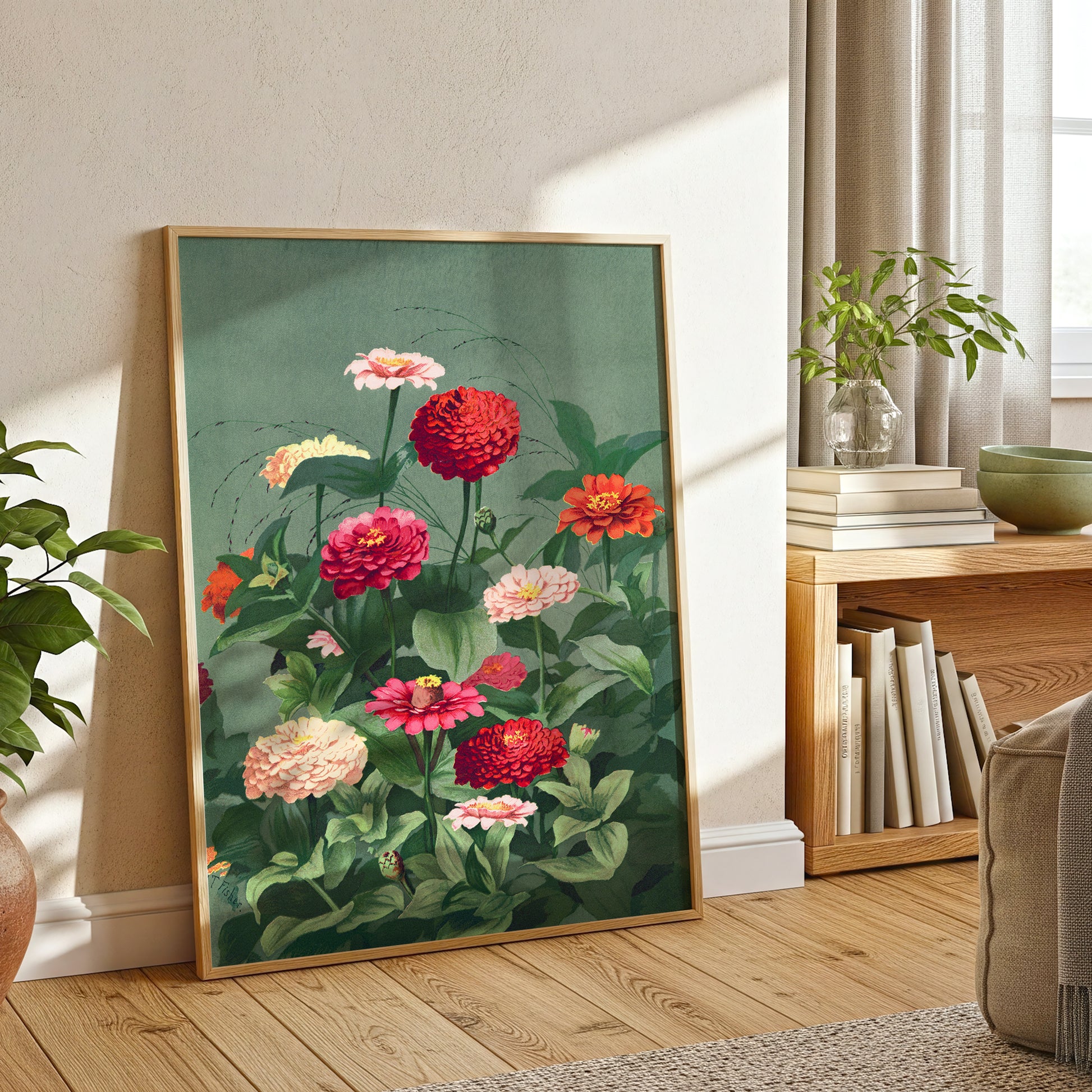 Vintage Floral Botanical Garden Print (Digital Download)