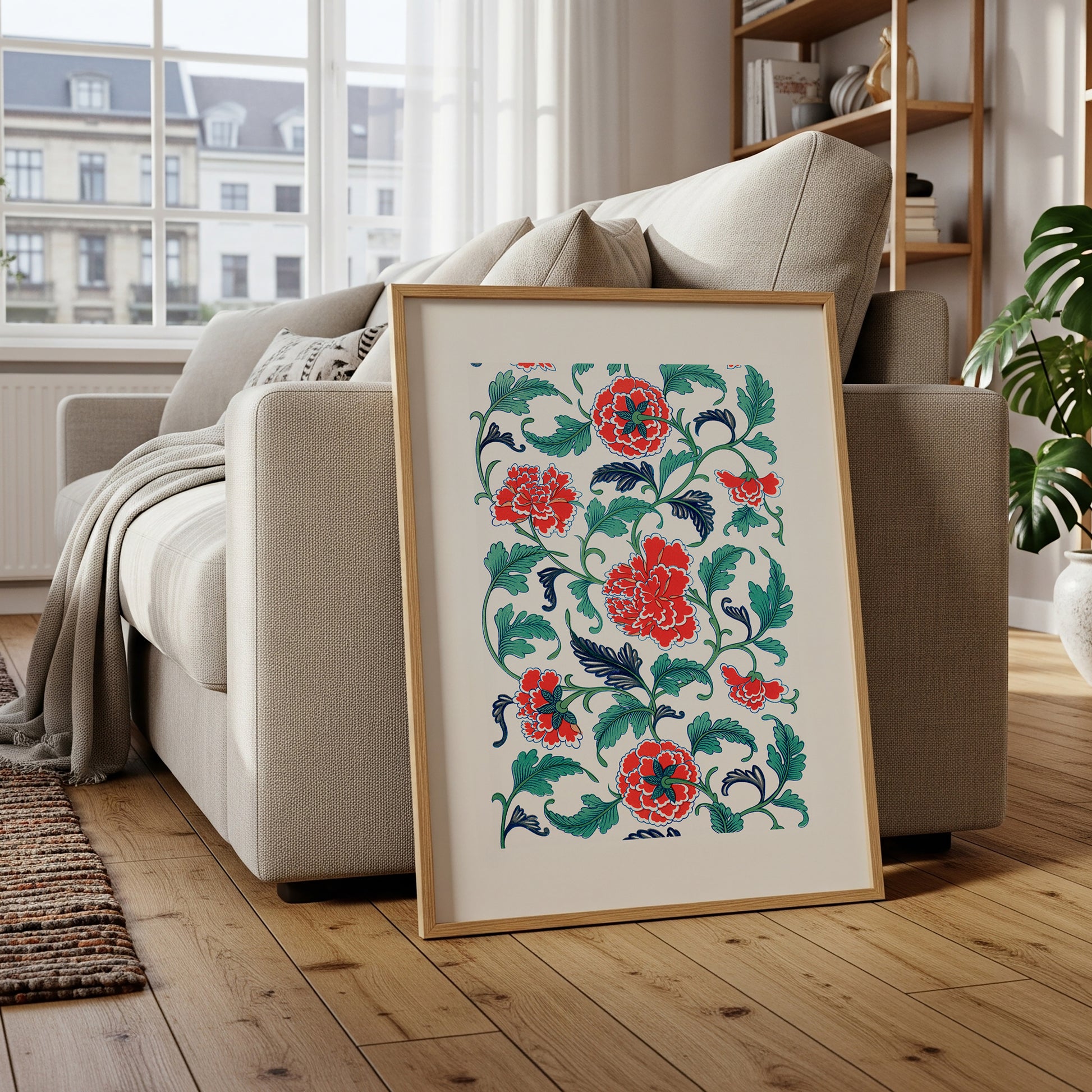 Chinoiserie Floral Wall Art(Digital Download)