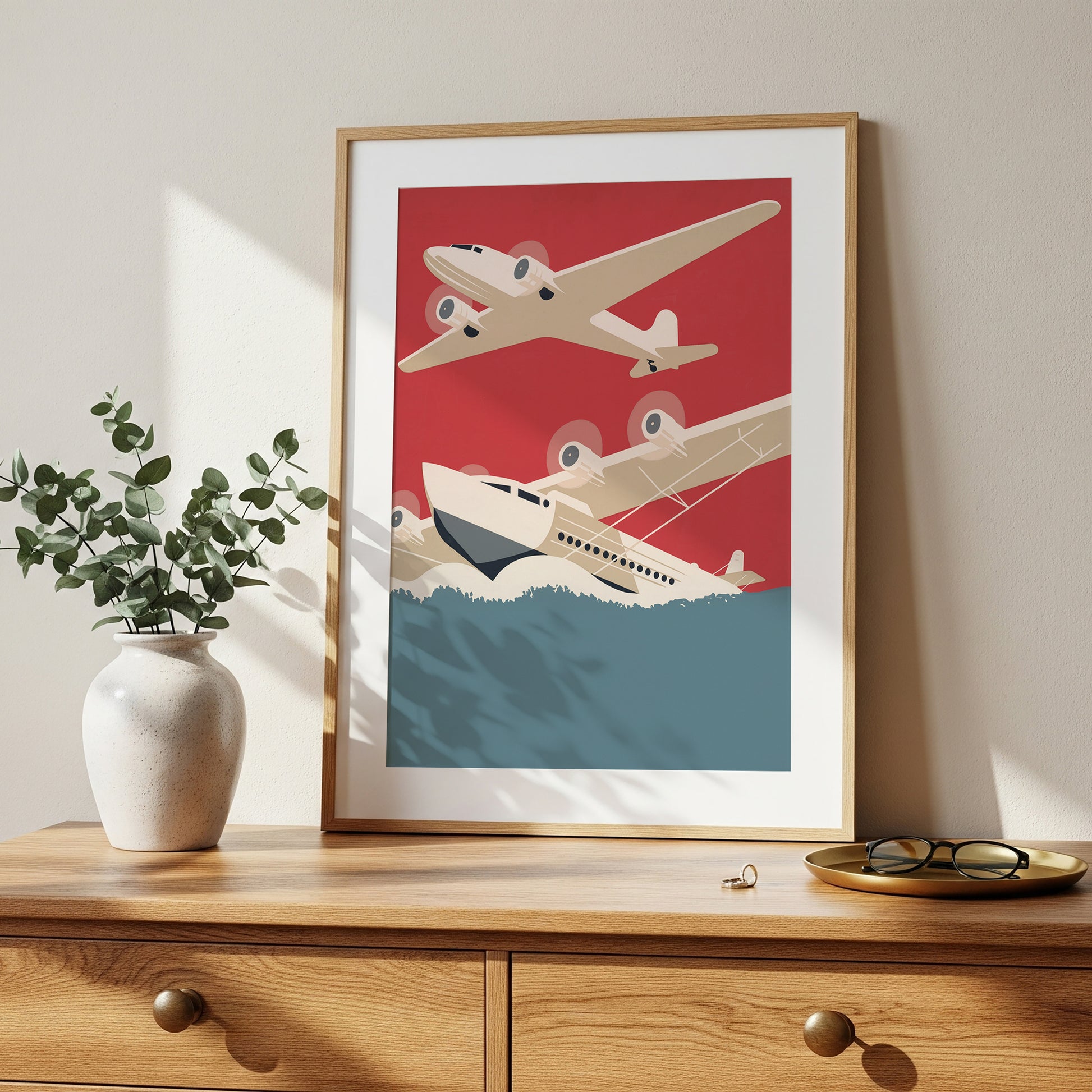 Retro Aircraft Illustration (Digital Download)