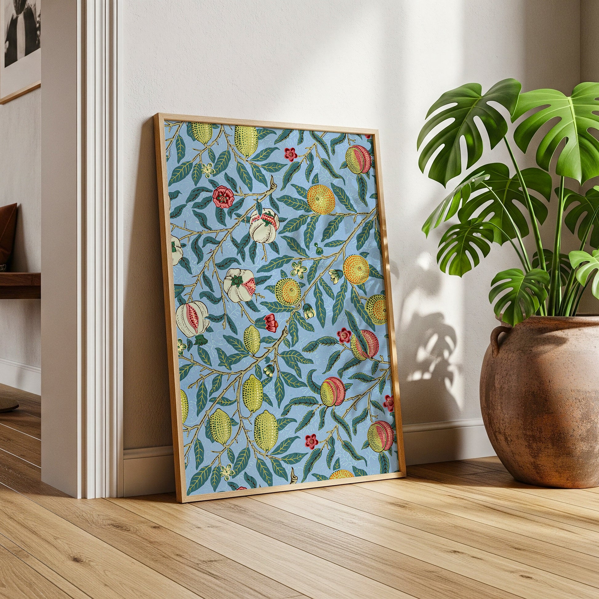 Blue Botanical Fruit Art Print (Digital Download)