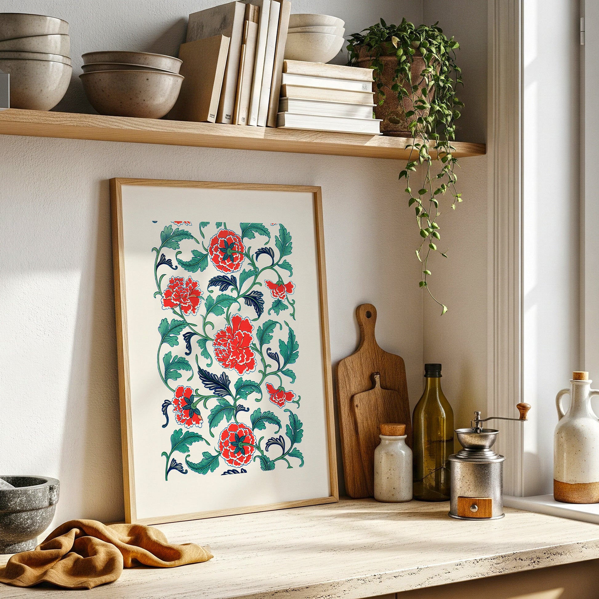 Chinoiserie Floral Wall Art(Digital Download)