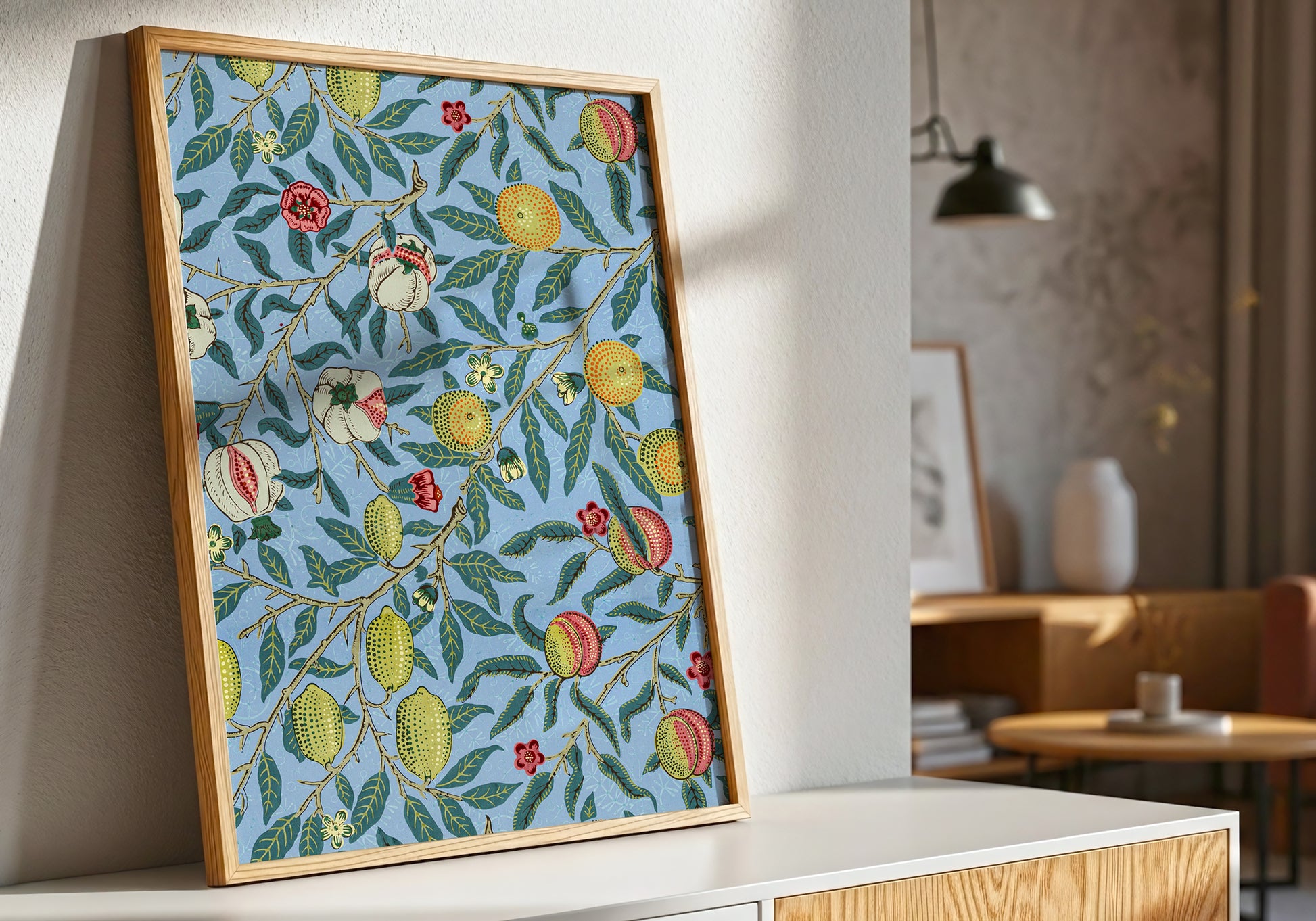 Blue Botanical Fruit Art Print (Digital Download)
