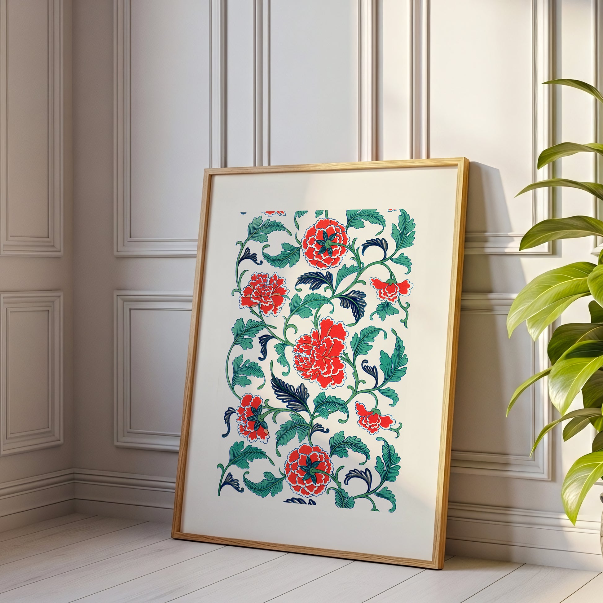 Chinoiserie Floral Wall Art(Digital Download)