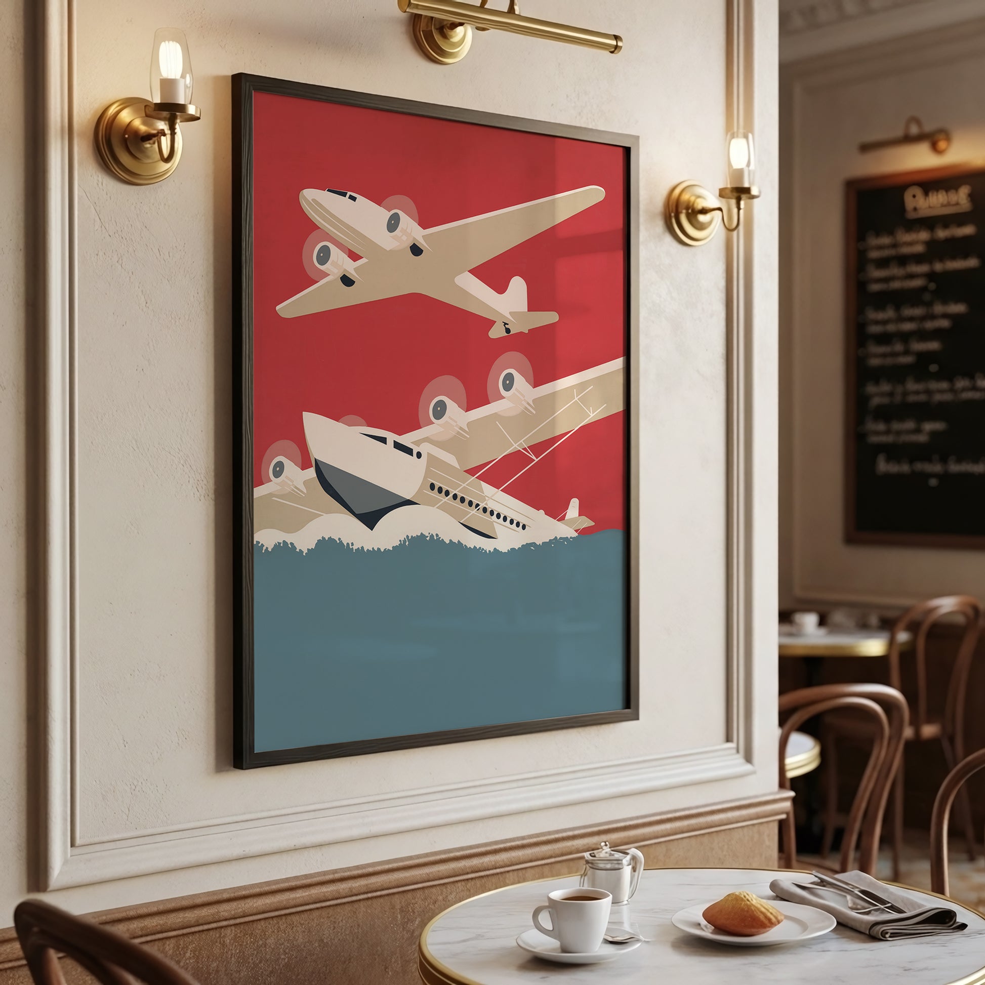 Retro Aircraft Illustration (Digital Download)