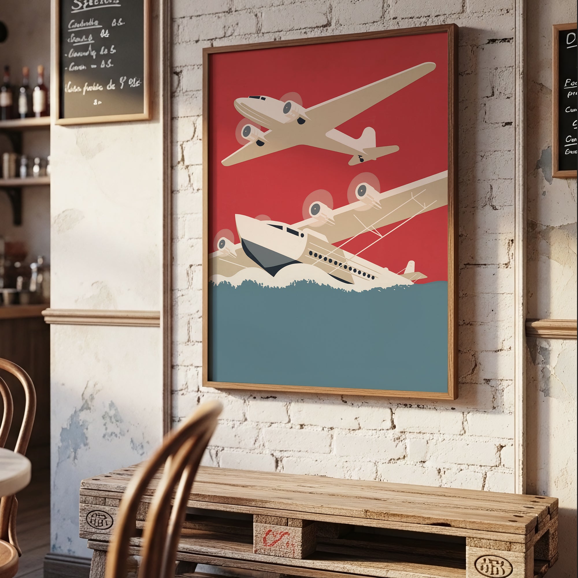 Retro Aircraft Illustration (Digital Download)
