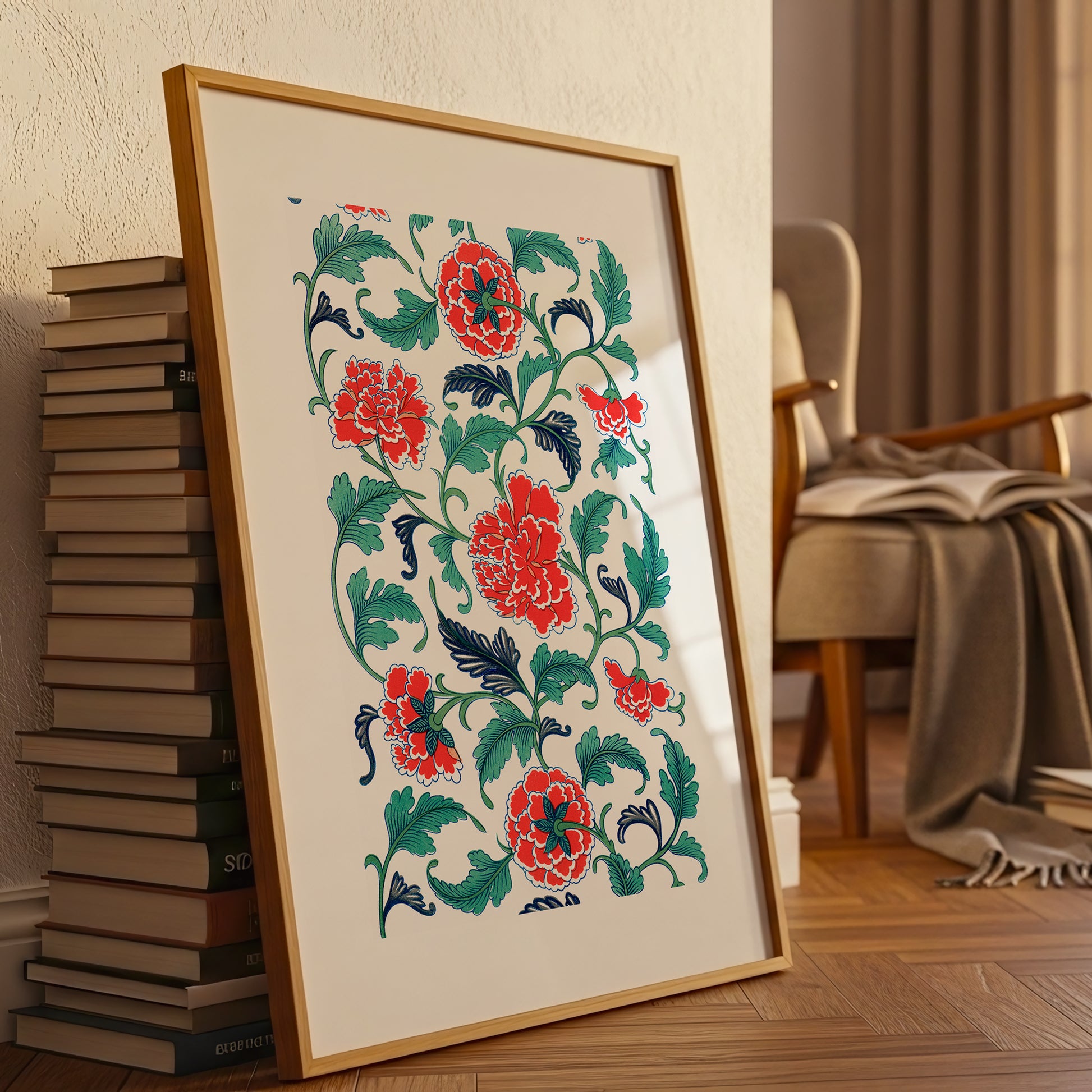 Chinoiserie Floral Wall Art(Digital Download)