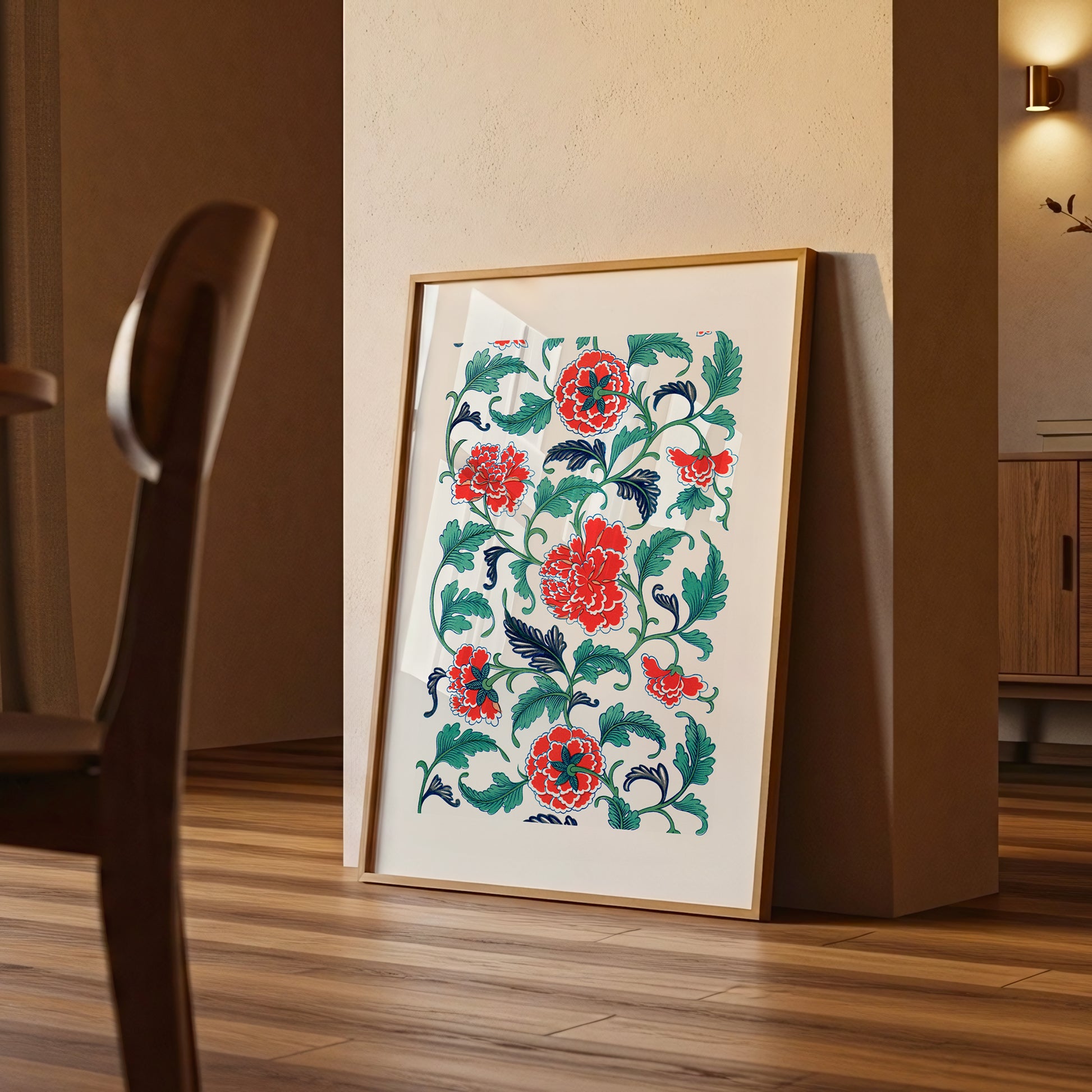 Chinoiserie Floral Wall Art(Digital Download)