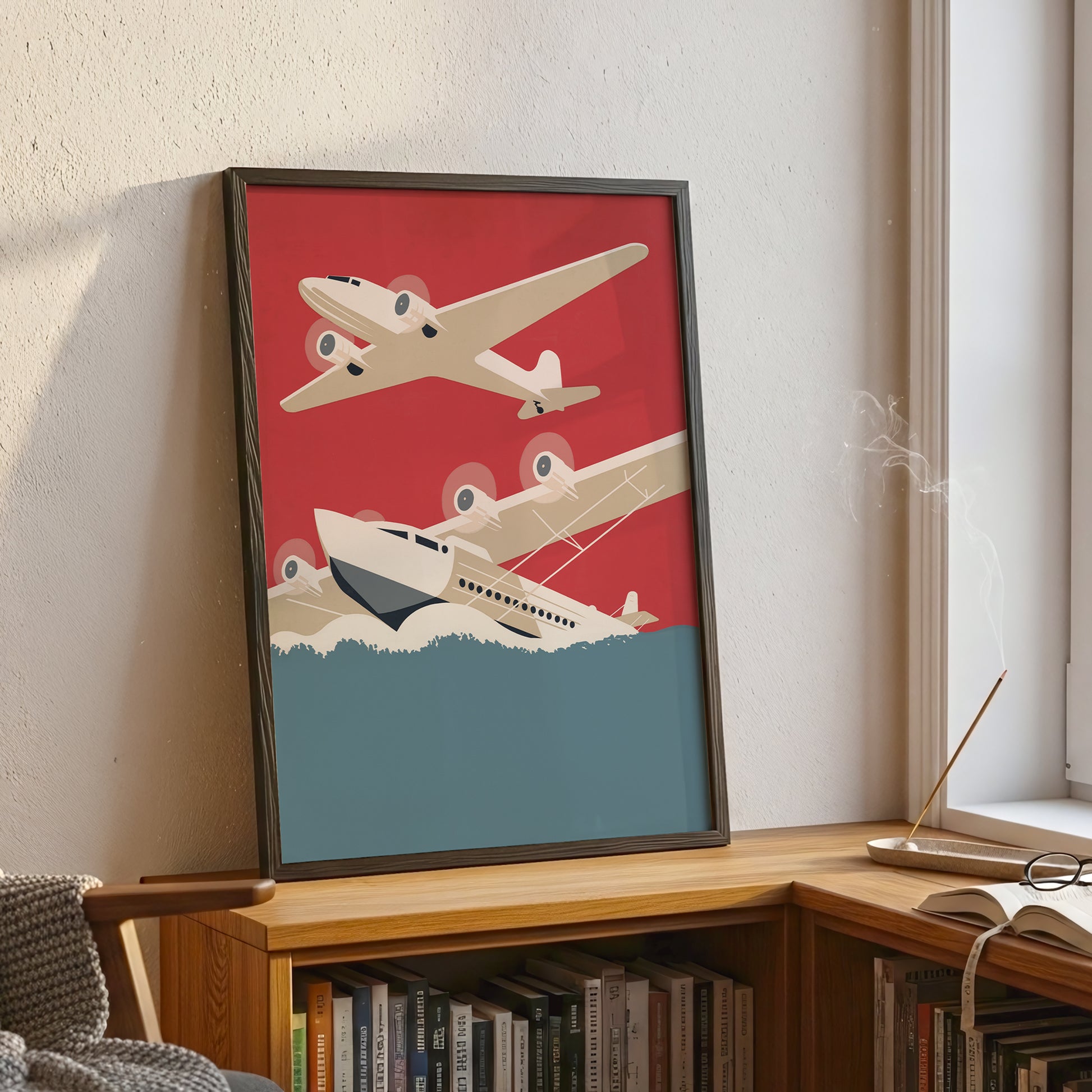 Retro Aircraft Illustration (Digital Download)
